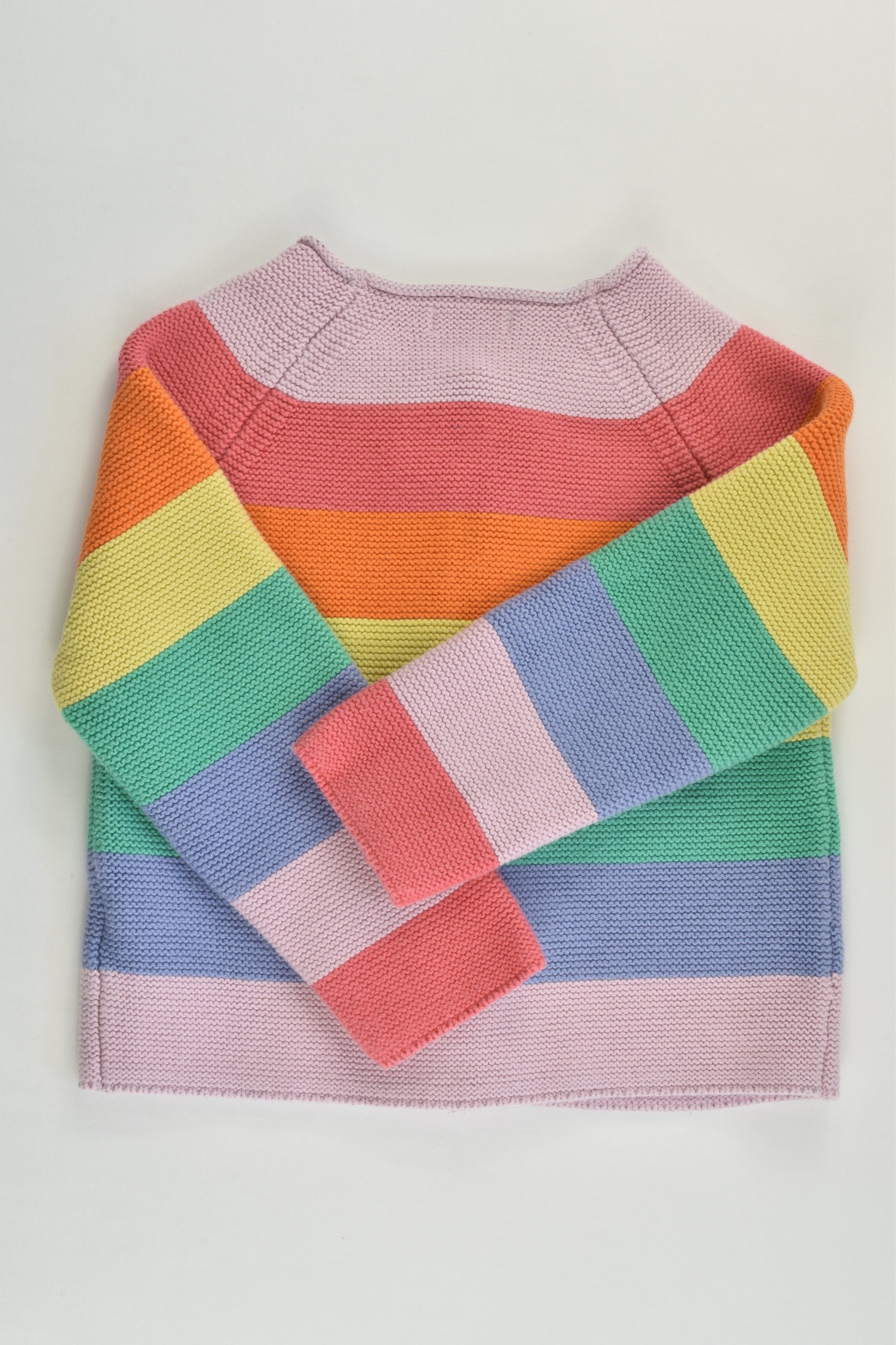 Next Size 2-3 Rainbow Knitted Cardigan