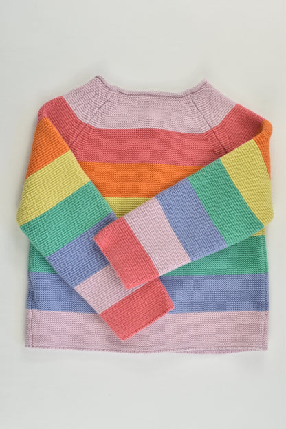 Next Size 2-3 Rainbow Knitted Cardigan