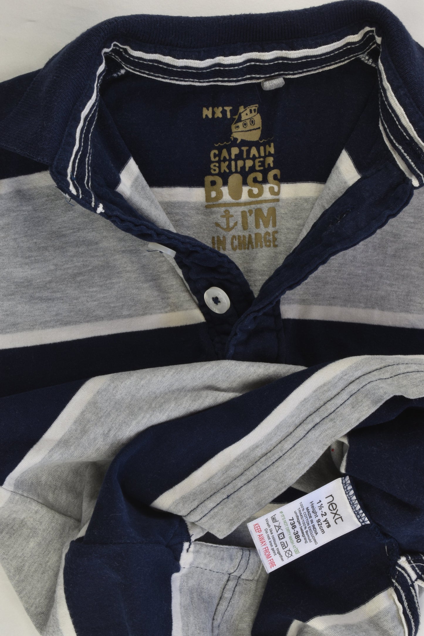 Next Size 2 (92 cm) Collared T-shirt