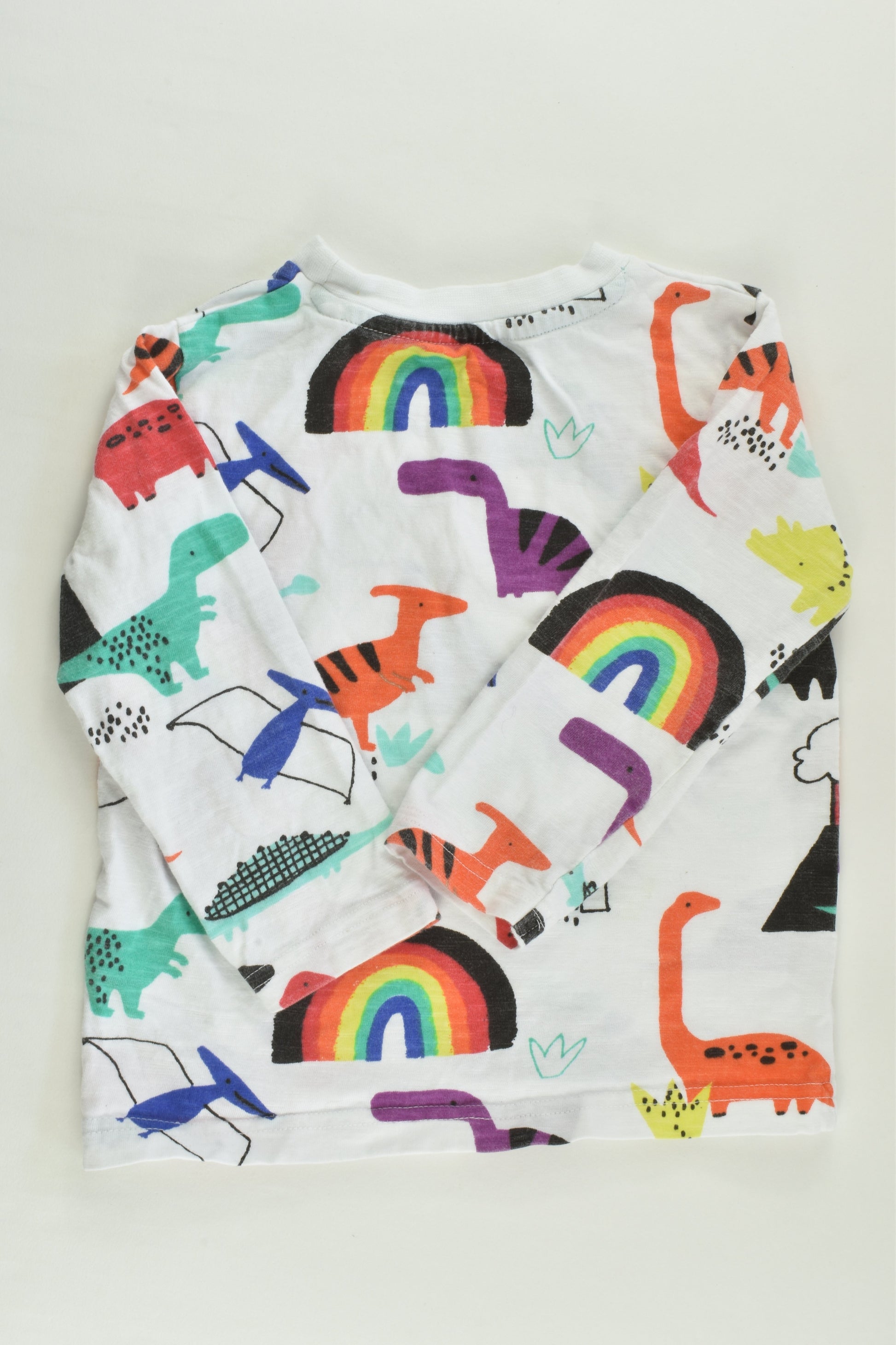 Next Size 2 (92 cm) Colourful Dinosaurs Top