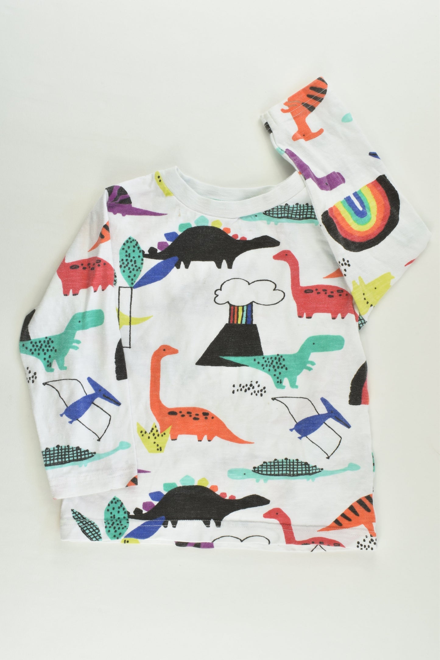 Next Size 2 (92 cm) Colourful Dinosaurs Top