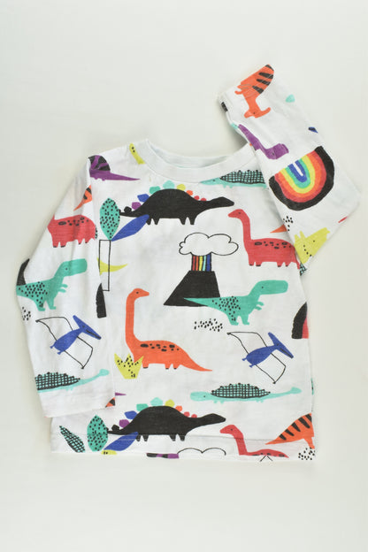 Next Size 2 (92 cm) Colourful Dinosaurs Top
