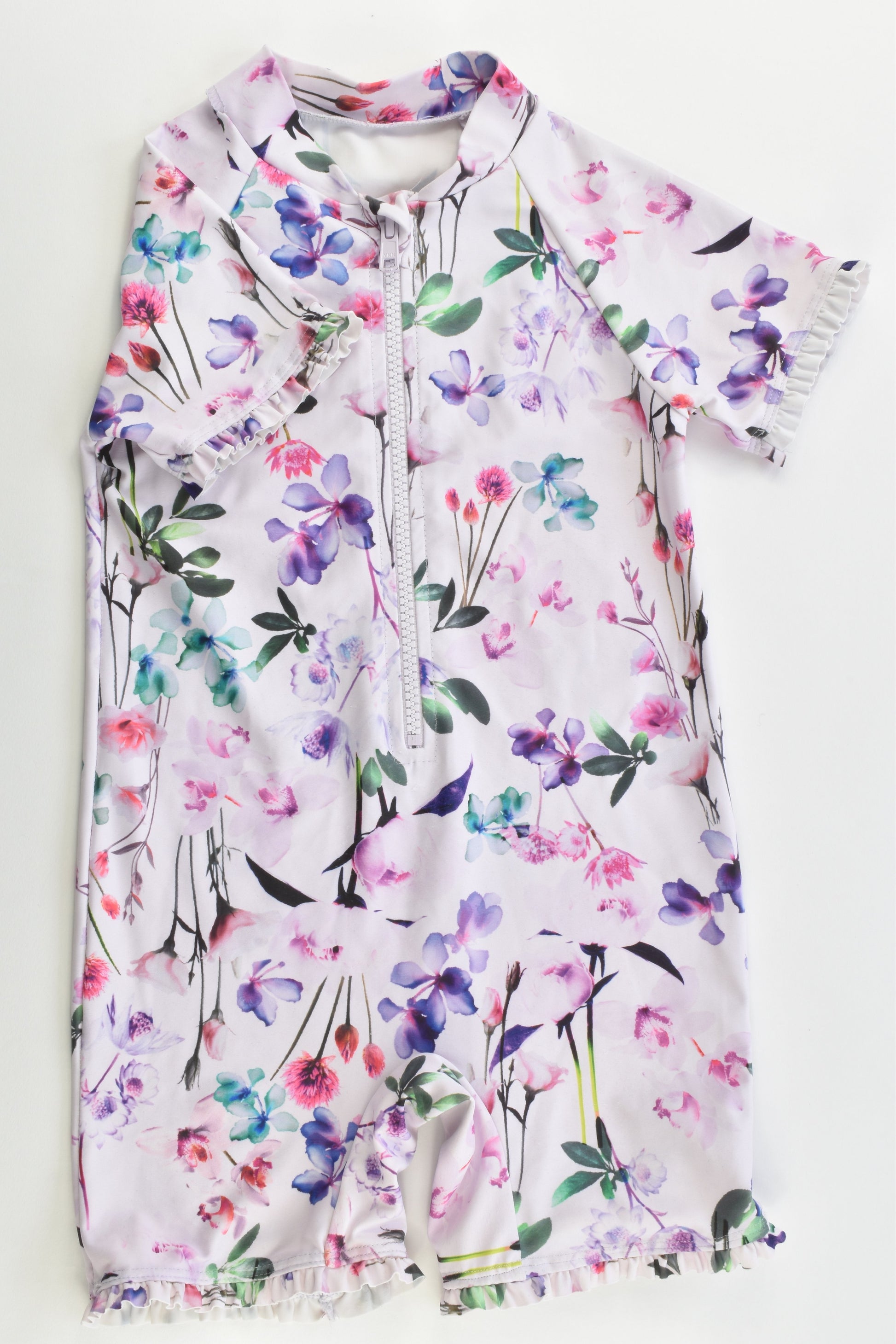 Next Size 2 (92 cm) Floral Rashie Suit