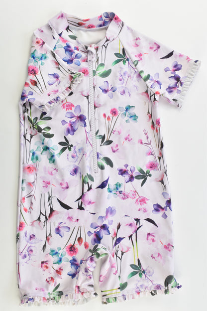 Next Size 2 (92 cm) Floral Rashie Suit