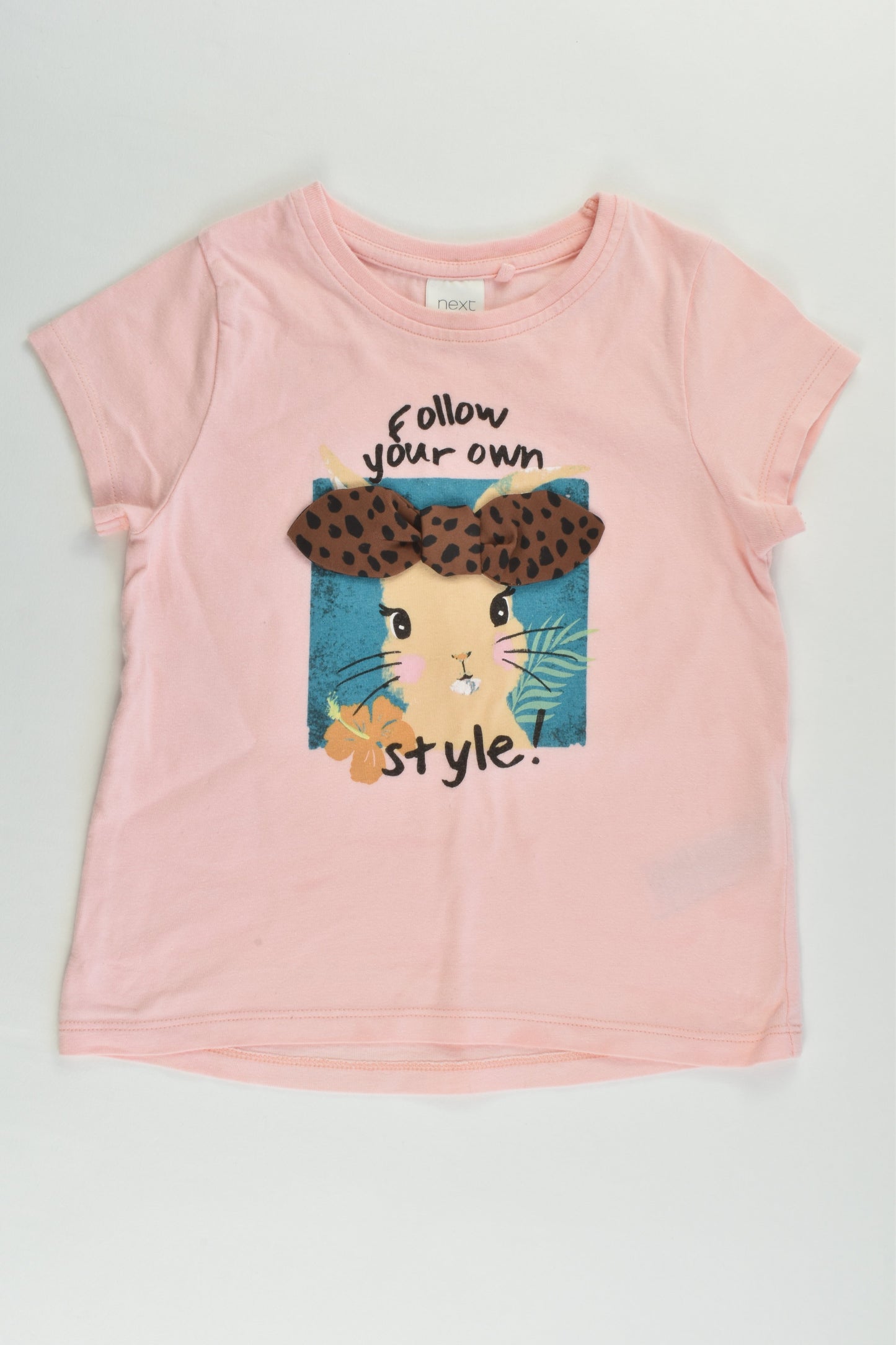 Next Size 2 (92 cm) 'Follow Your Own Style' Bunny T-shirt