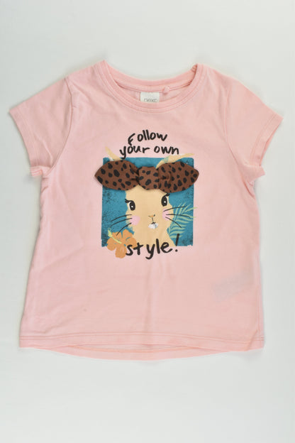 Next Size 2 (92 cm) 'Follow Your Own Style' Bunny T-shirt
