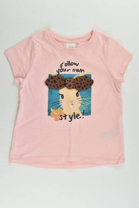 Next Size 2 (92 cm) 'Follow Your Own Style' Bunny T-shirt