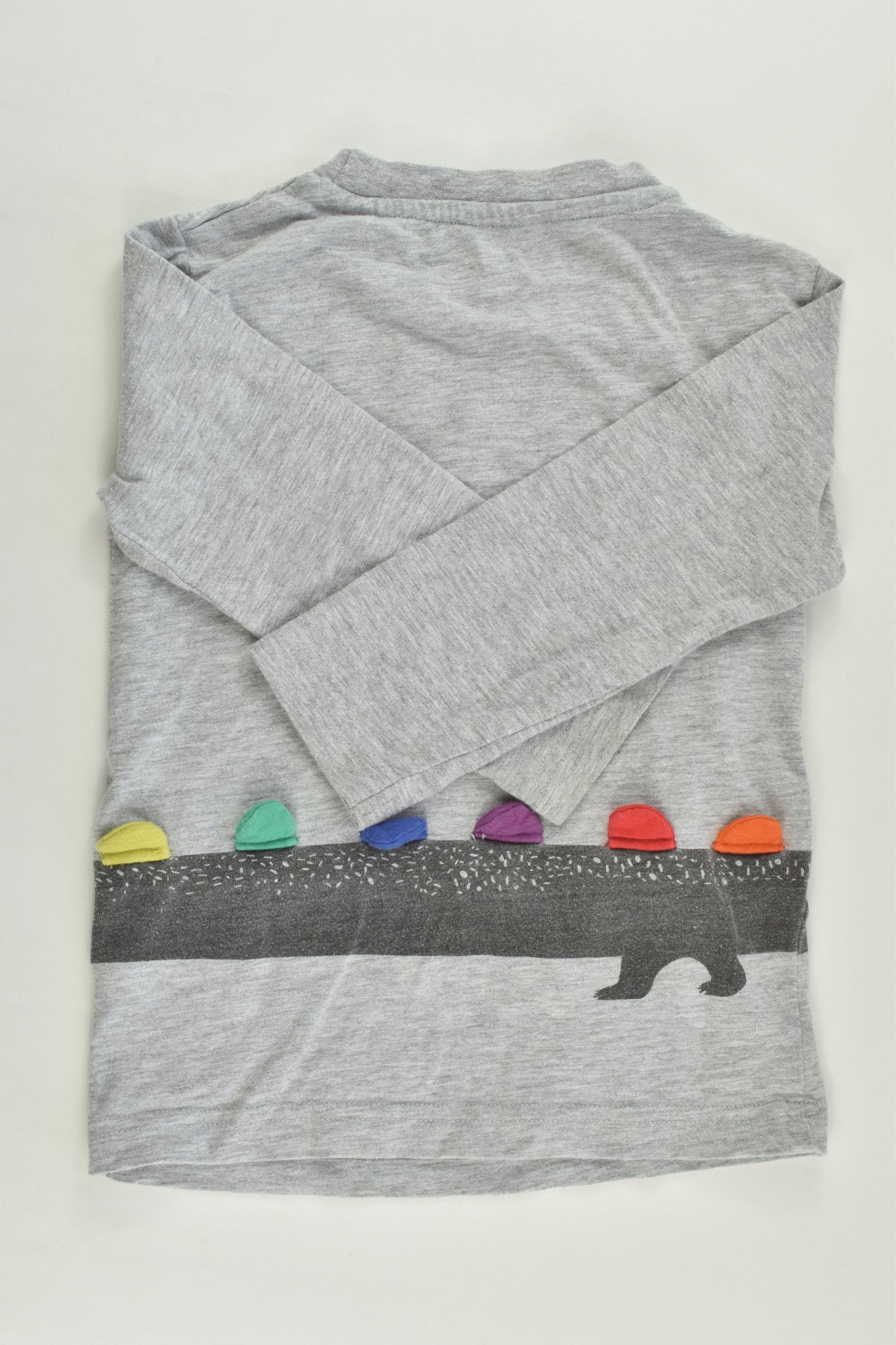 Next Size 2 (92 cm) Grey Dinosaur Top