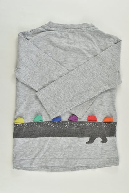 Next Size 2 (92 cm) Grey Dinosaur Top
