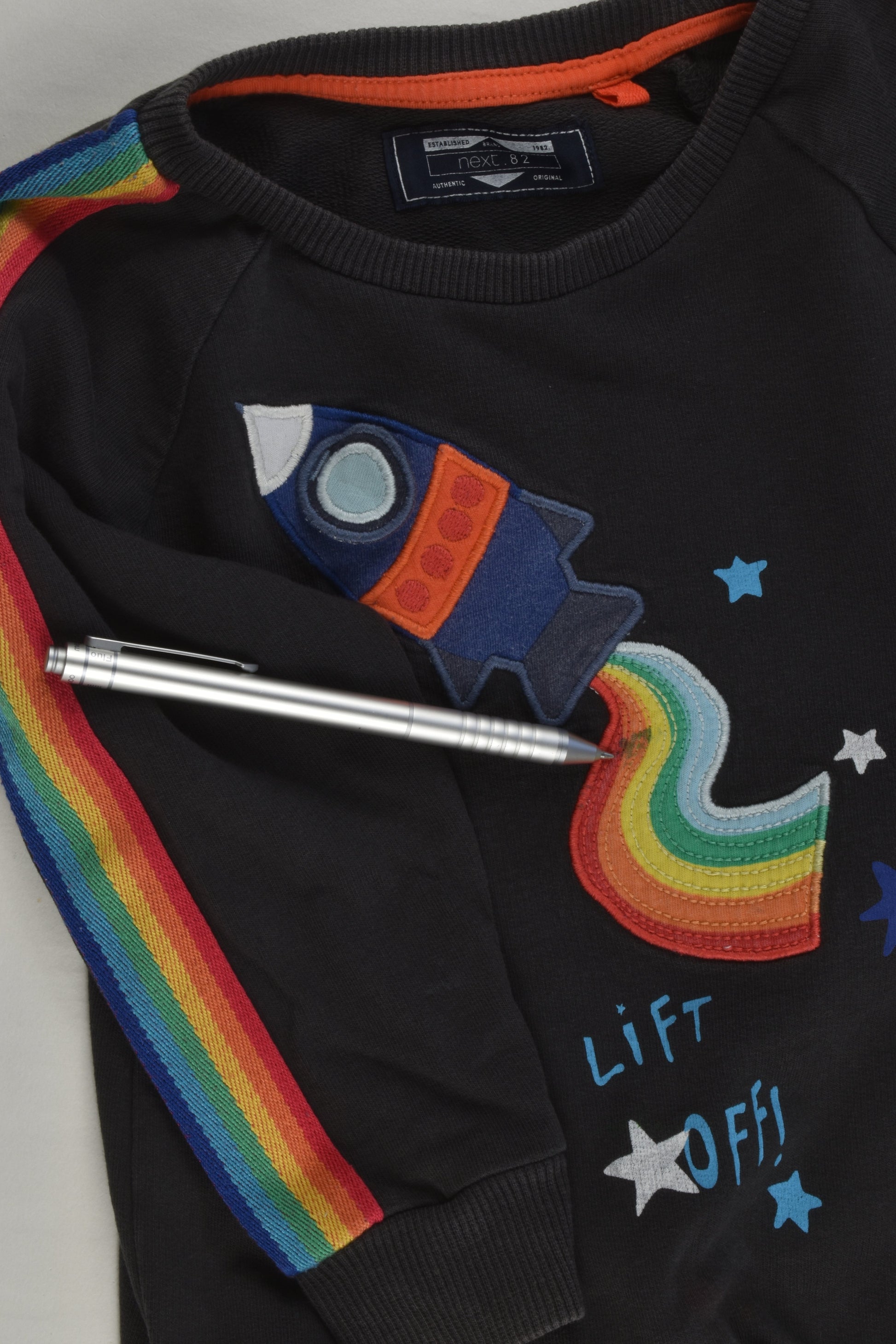 Next Size 2 (92 cm) Rainbow Rocket Sweater