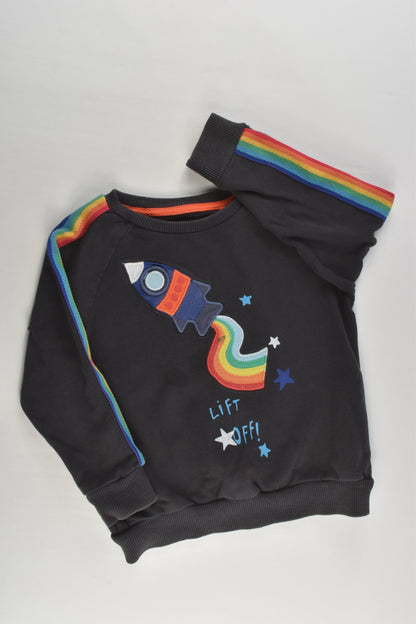 Next Size 2 (92 cm) Rainbow Rocket Sweater