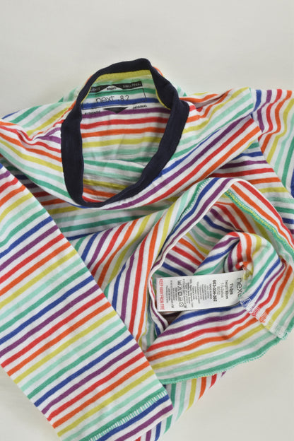 Next Size 2 (92 cm) Rainbow Stripes Top