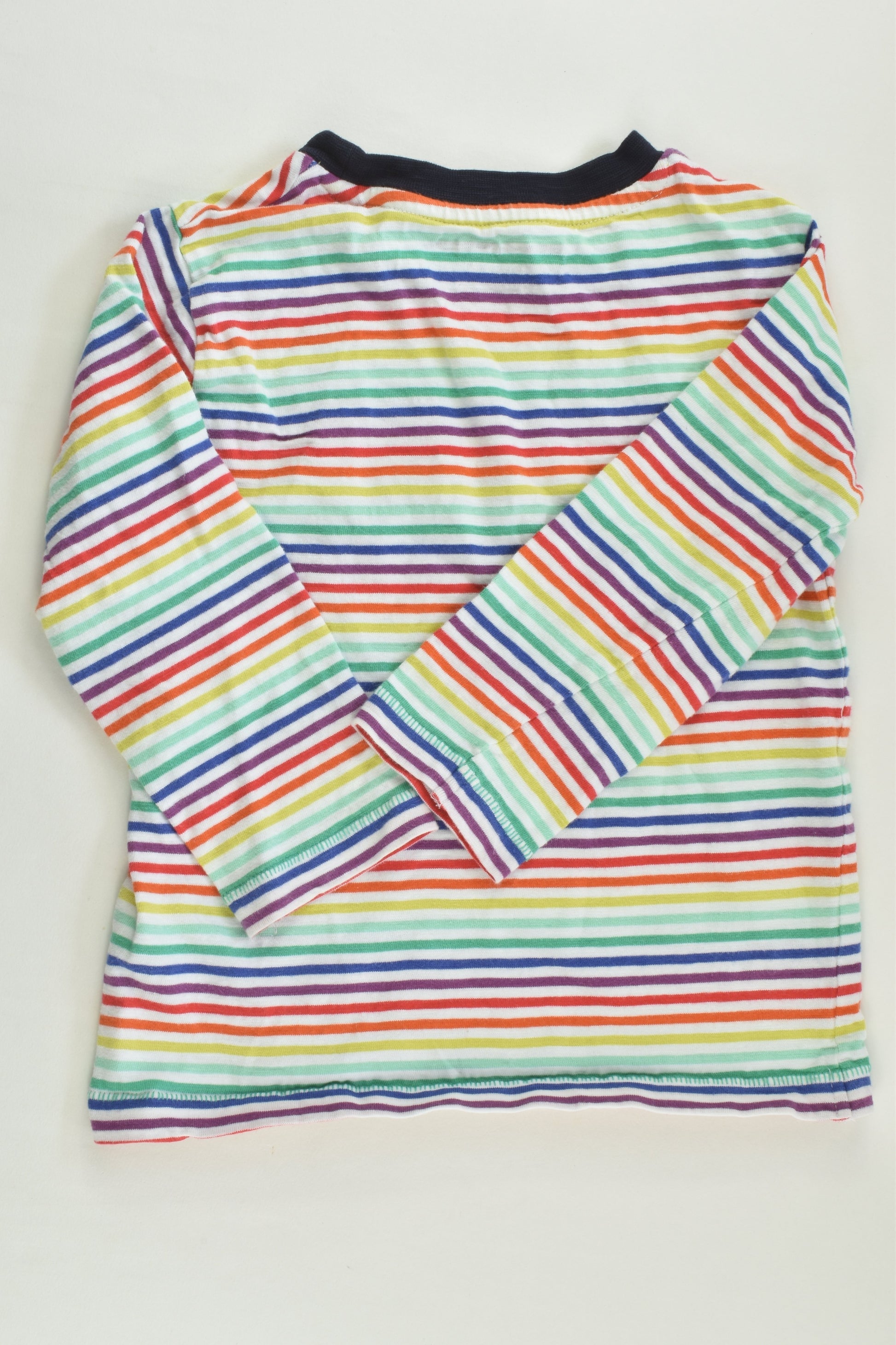 Next Size 2 (92 cm) Rainbow Stripes Top