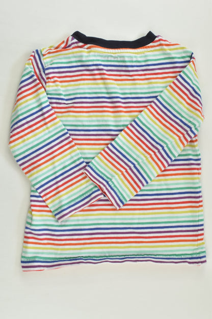 Next Size 2 (92 cm) Rainbow Stripes Top