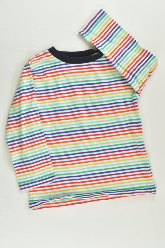 Next Size 2 (92 cm) Rainbow Stripes Top