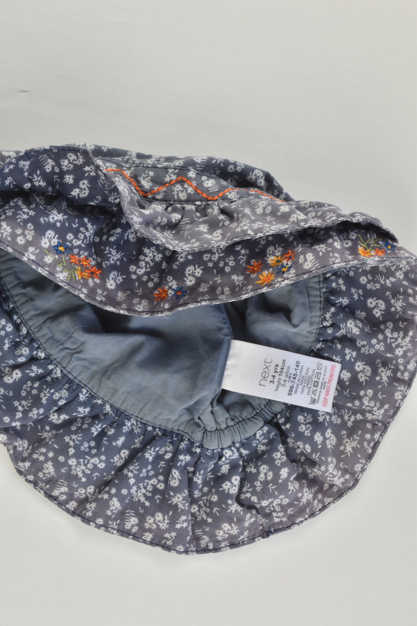 Next Size 3-4 (104 cm) Floral Hat