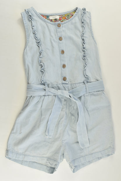 Next Size 3-4 (104 cm) Lightweight Short Denim Playsuit