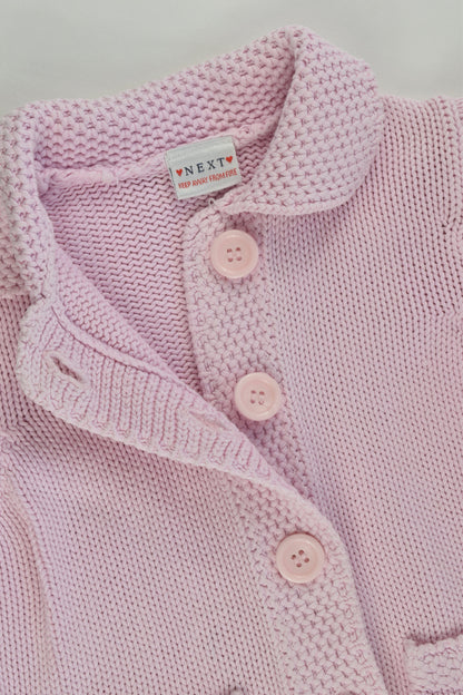 Next Size 3-4 (104 cm) Pink Thick Knitted Cardigan
