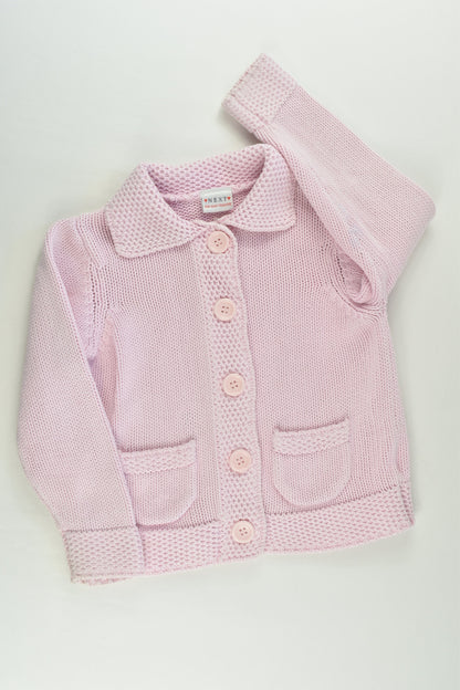 Next Size 3-4 (104 cm) Pink Thick Knitted Cardigan