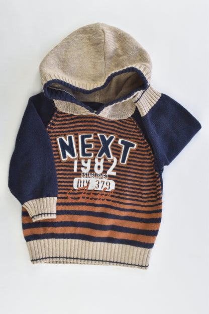 Next Size 3-6 months Hooded Knitted Jumper