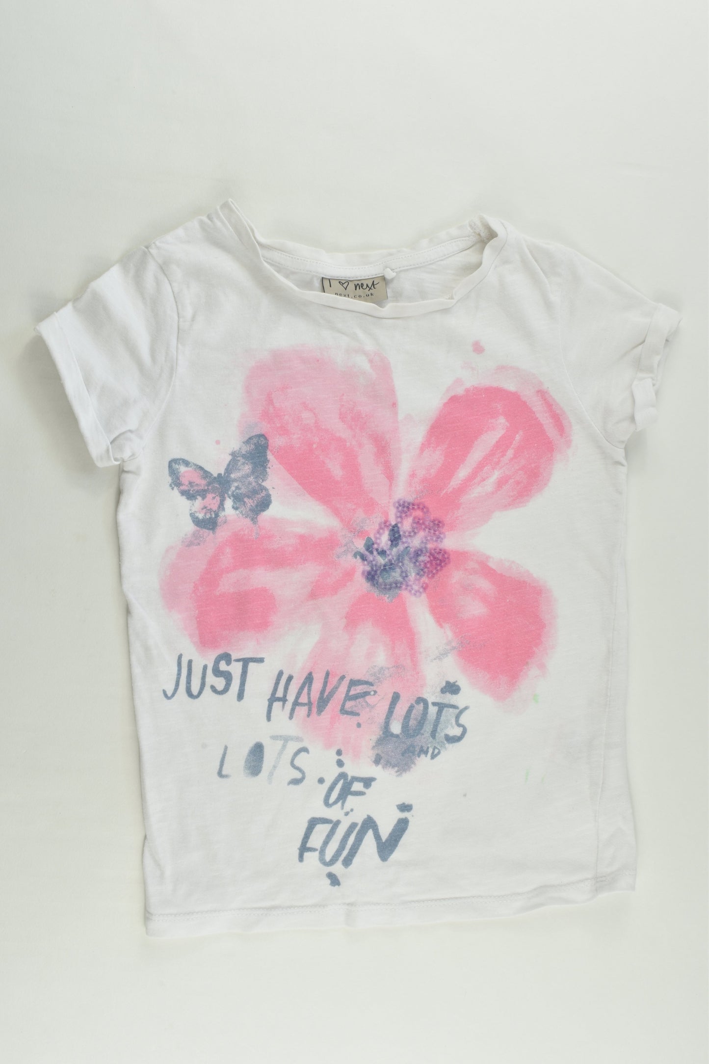 Next Size 4 (104 cm) 'Just Have Lots And Lots Of Fun' T-shirt