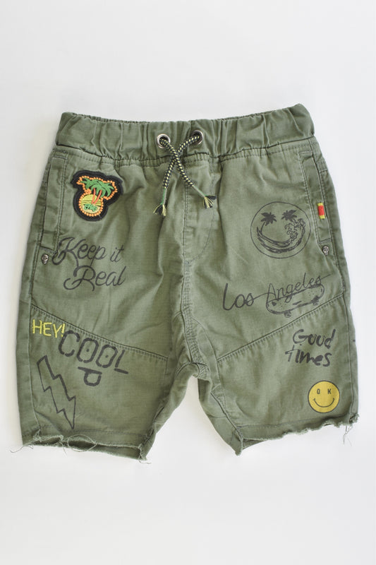 Next Size 4 (104 cm) 'Keep It Real, Good Times' Shorts