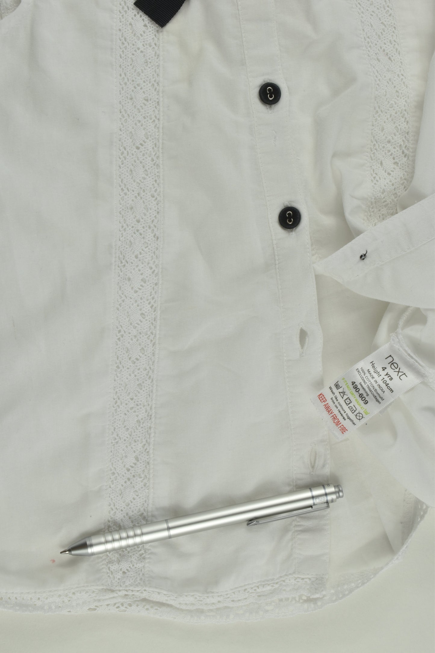 Next Size 4 (104 cm) Shirt with Lace Detail