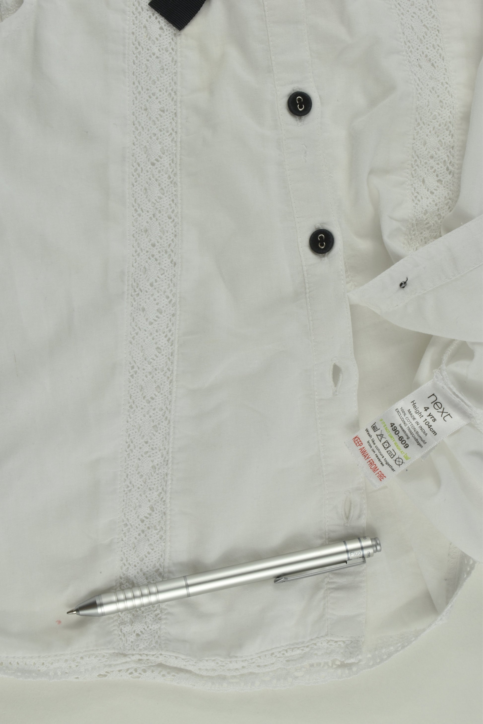 Next Size 4 (104 cm) Shirt with Lace Detail