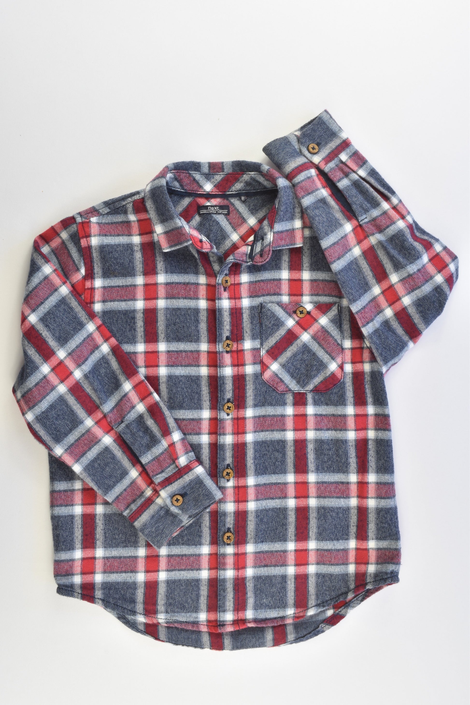 Next Size 4-5 (110 cm) Checked Casual Collared Winter Shirt