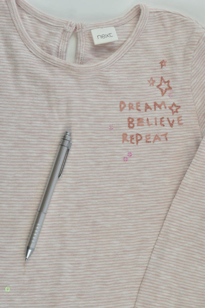 Next Size 4-5 (110 cm) 'Dream Believe Repeat' Dress