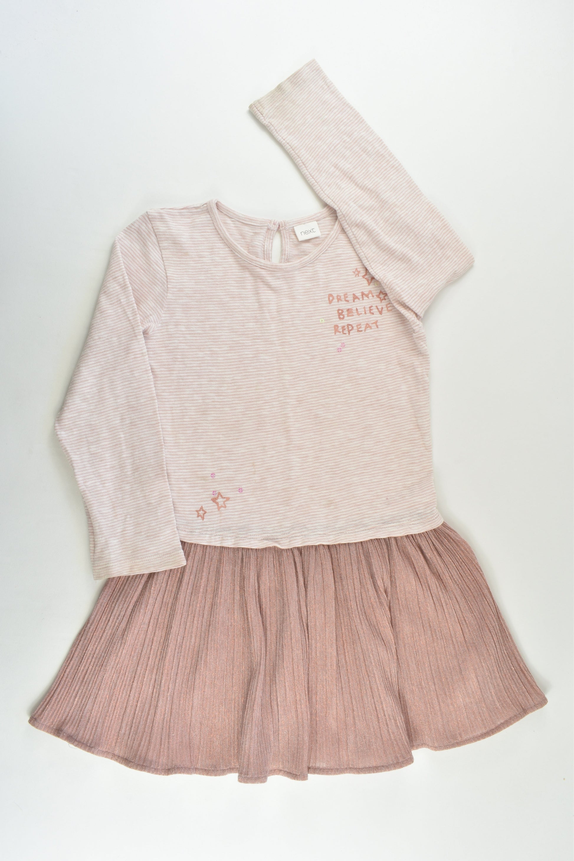 Next Size 4-5 (110 cm) 'Dream Believe Repeat' Dress