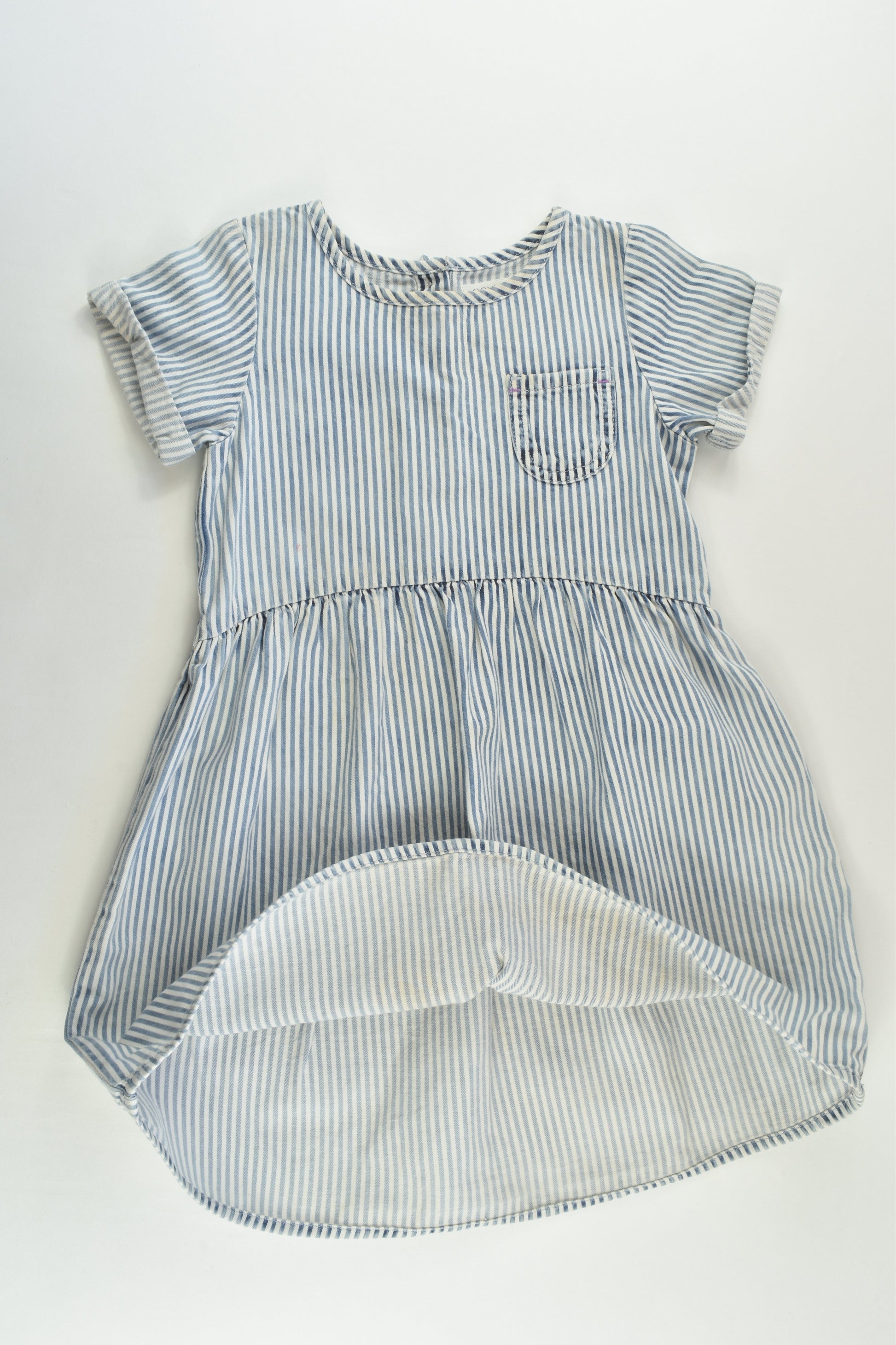 Next Size 4-5 (110 cm) Striped Denim Dress
