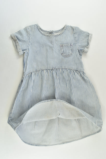 Next Size 4-5 (110 cm) Striped Denim Dress