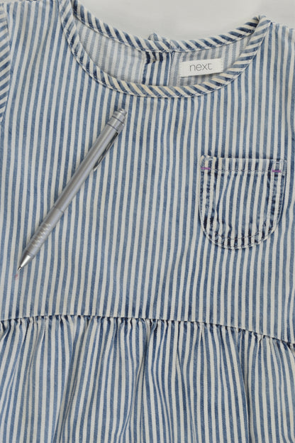 Next Size 4-5 (110 cm) Striped Denim Dress