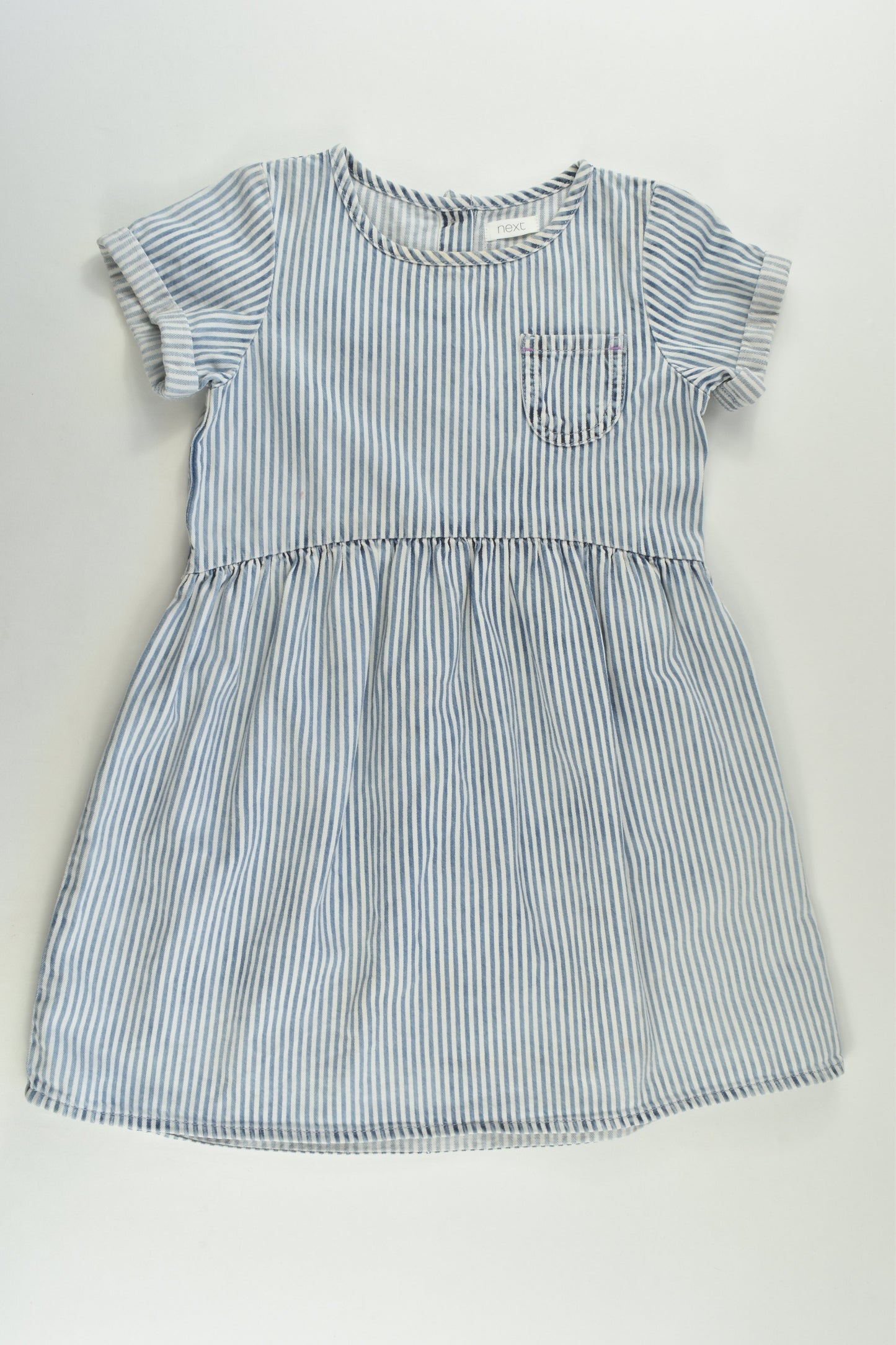 Next Size 4-5 (110 cm) Striped Denim Dress