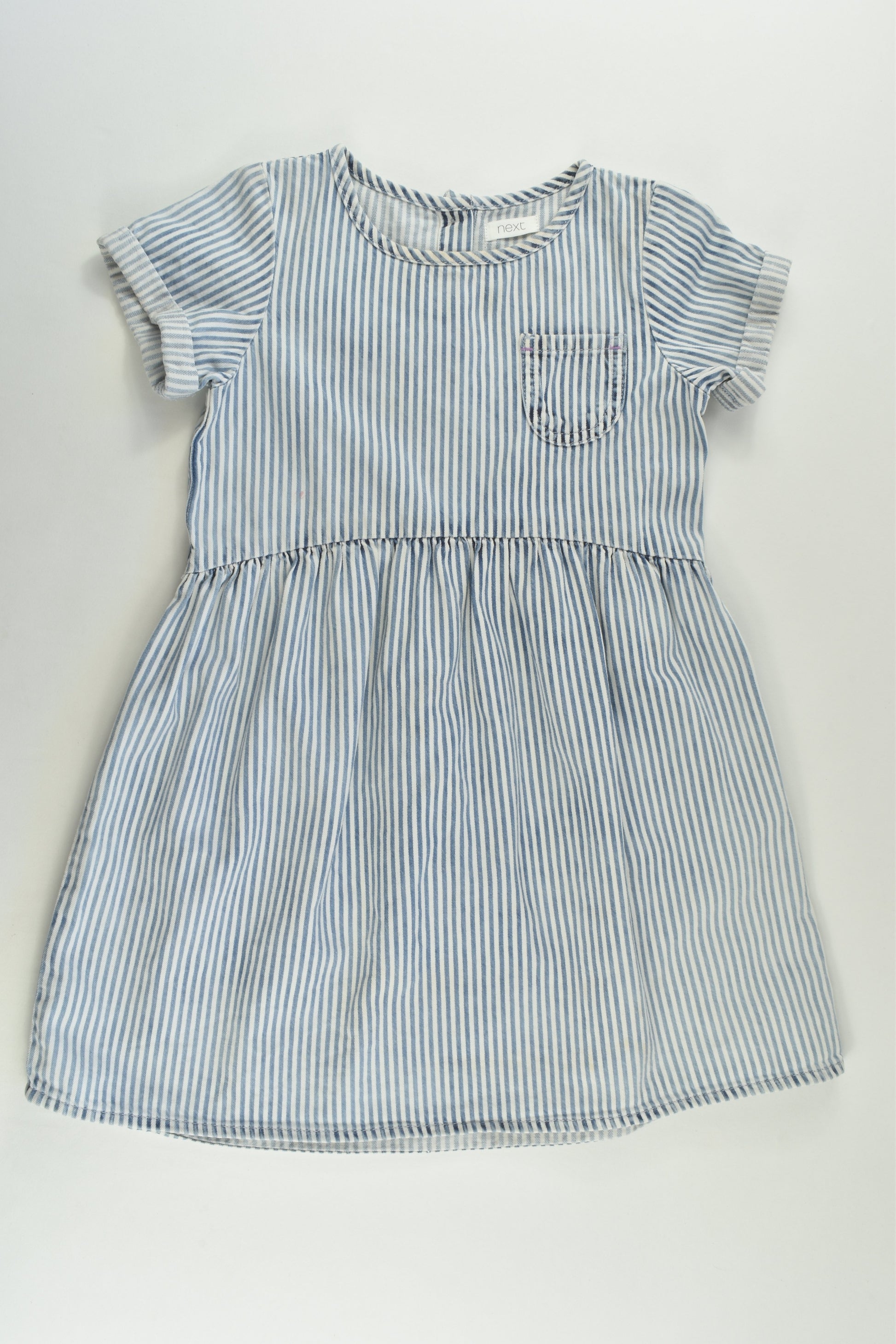 Next Size 4-5 (110 cm) Striped Denim Dress