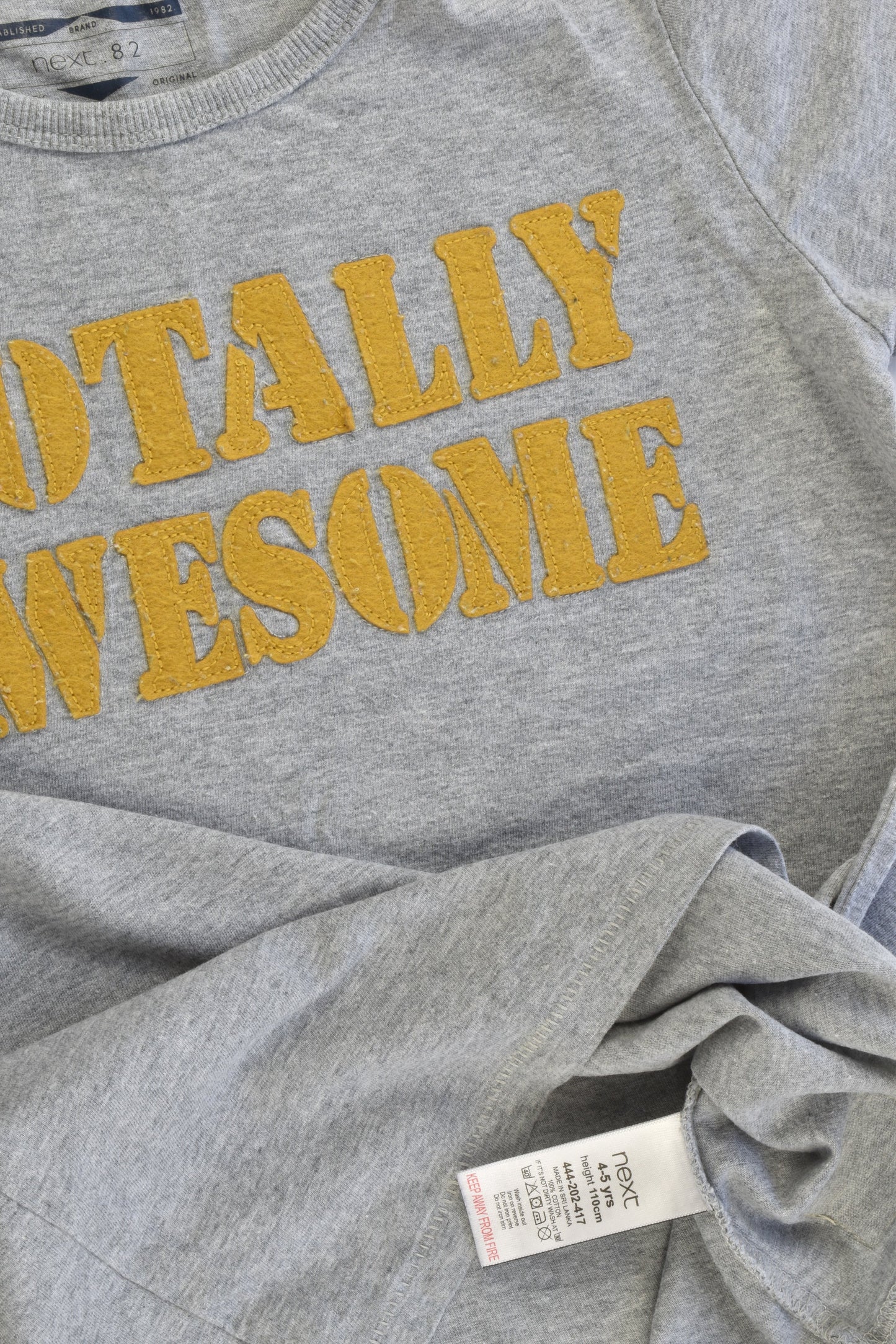 Next Size 4-5 (110 cm) 'Totally Awesome' T-shirt