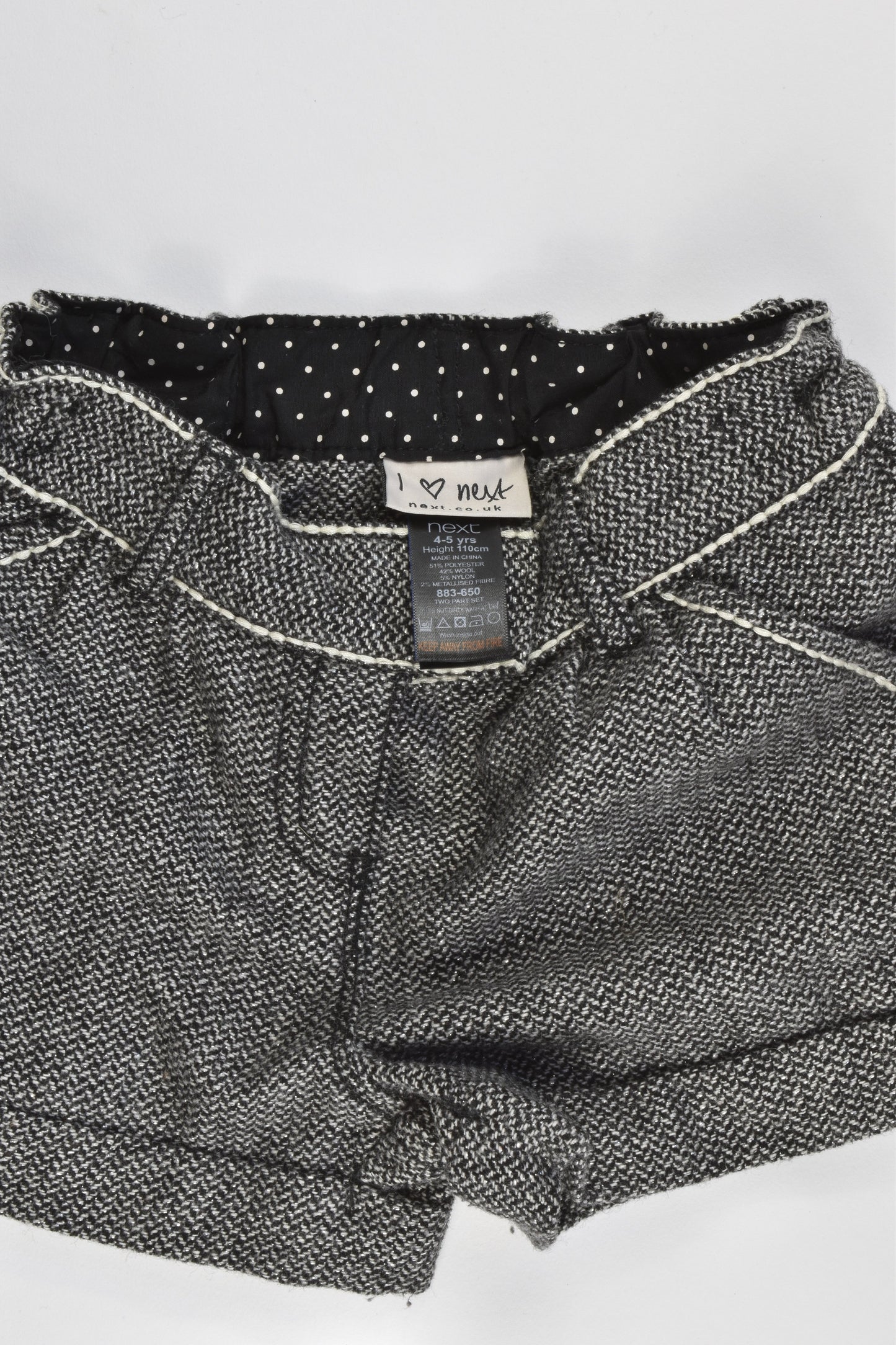 Next Size 4-5 Woolly Shorts