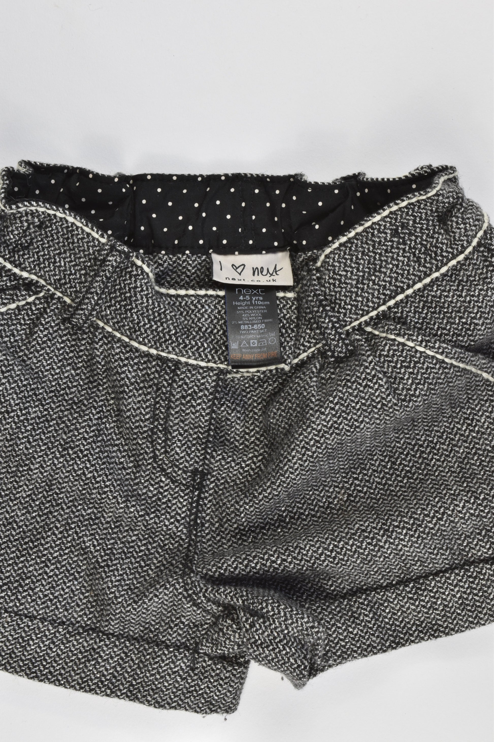 Next Size 4-5 Woolly Shorts