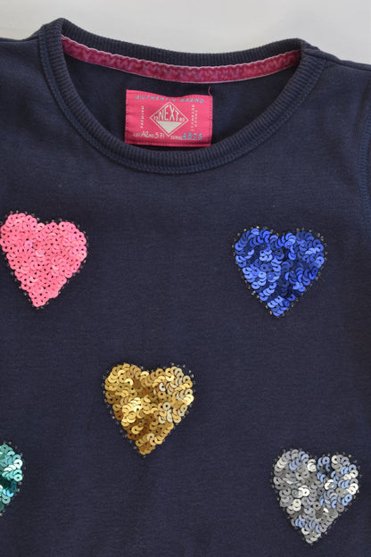 Next Size 5 (110 cm) Glittery Love Hearts Dress