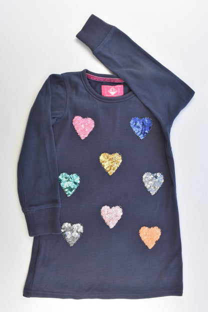 Next Size 5 (110 cm) Glittery Love Hearts Dress