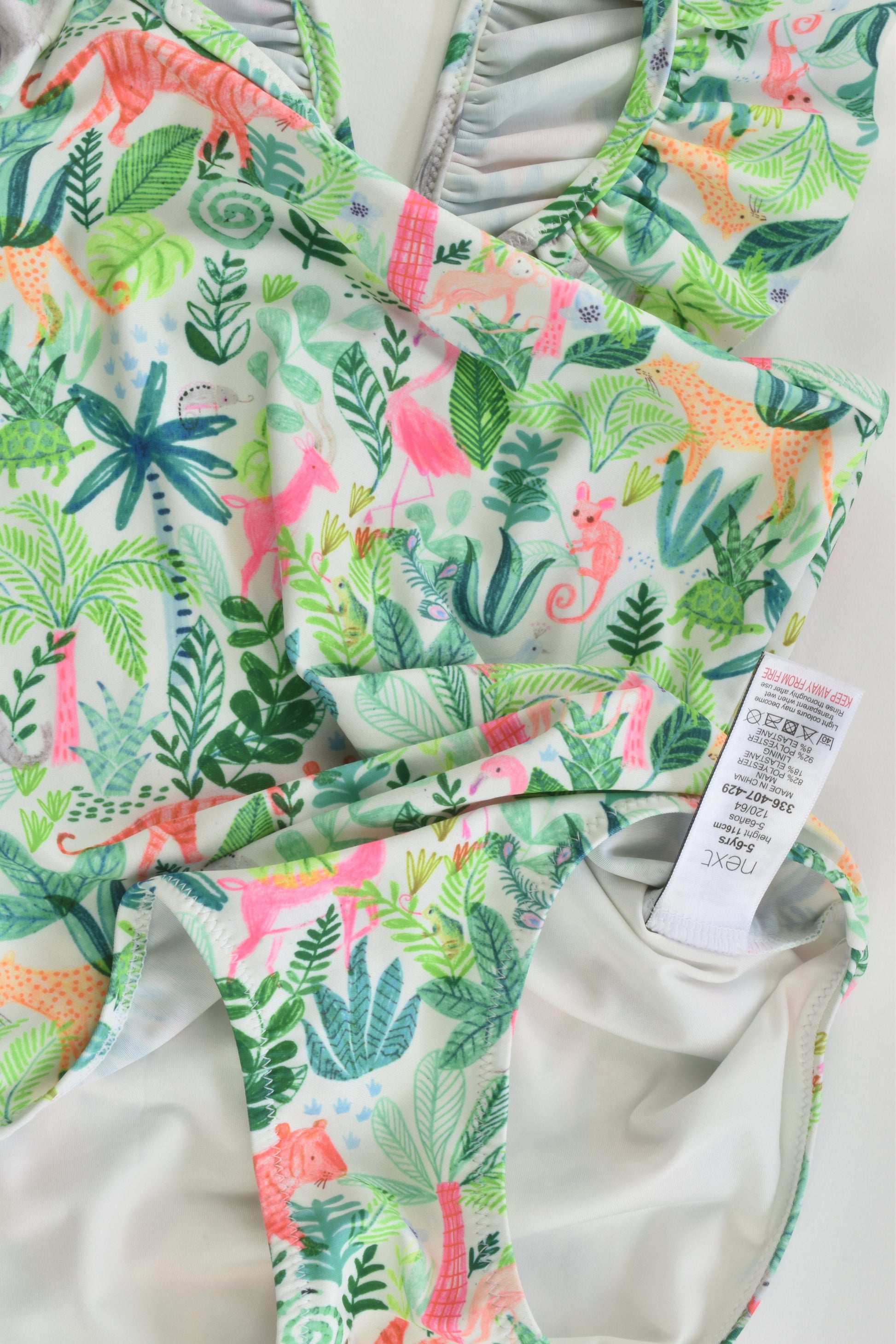 Next Size 5-6 (116 cm) Flamingos, Elephants and more Bathers