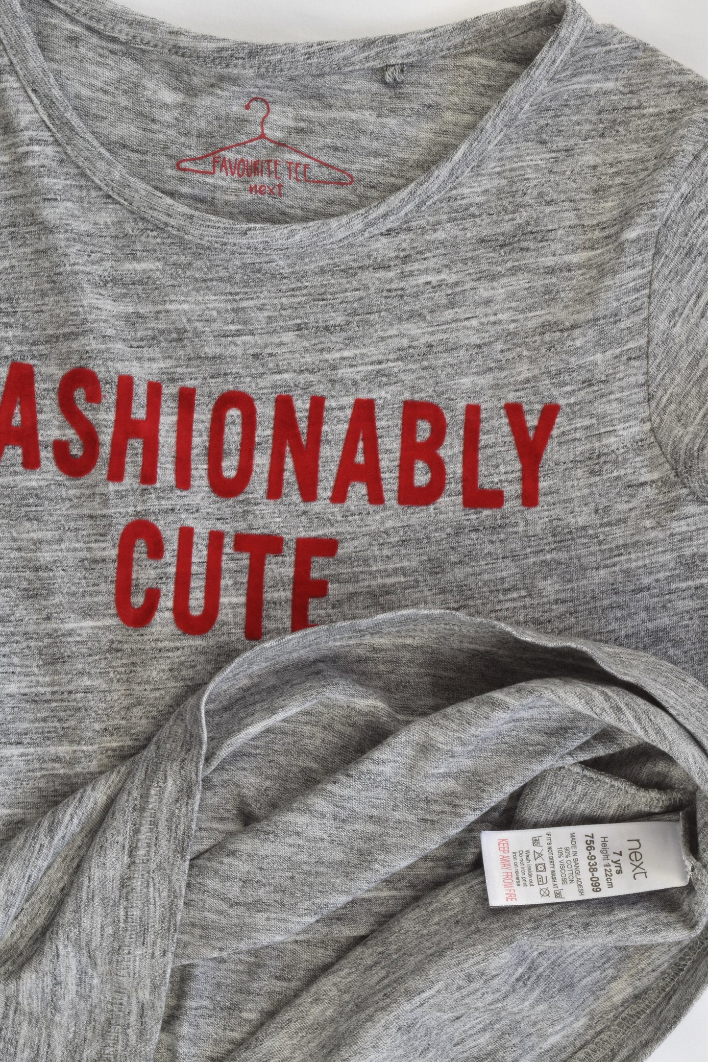Next Size 7 (122 cm) 'Fashionably Cute' T-shirt