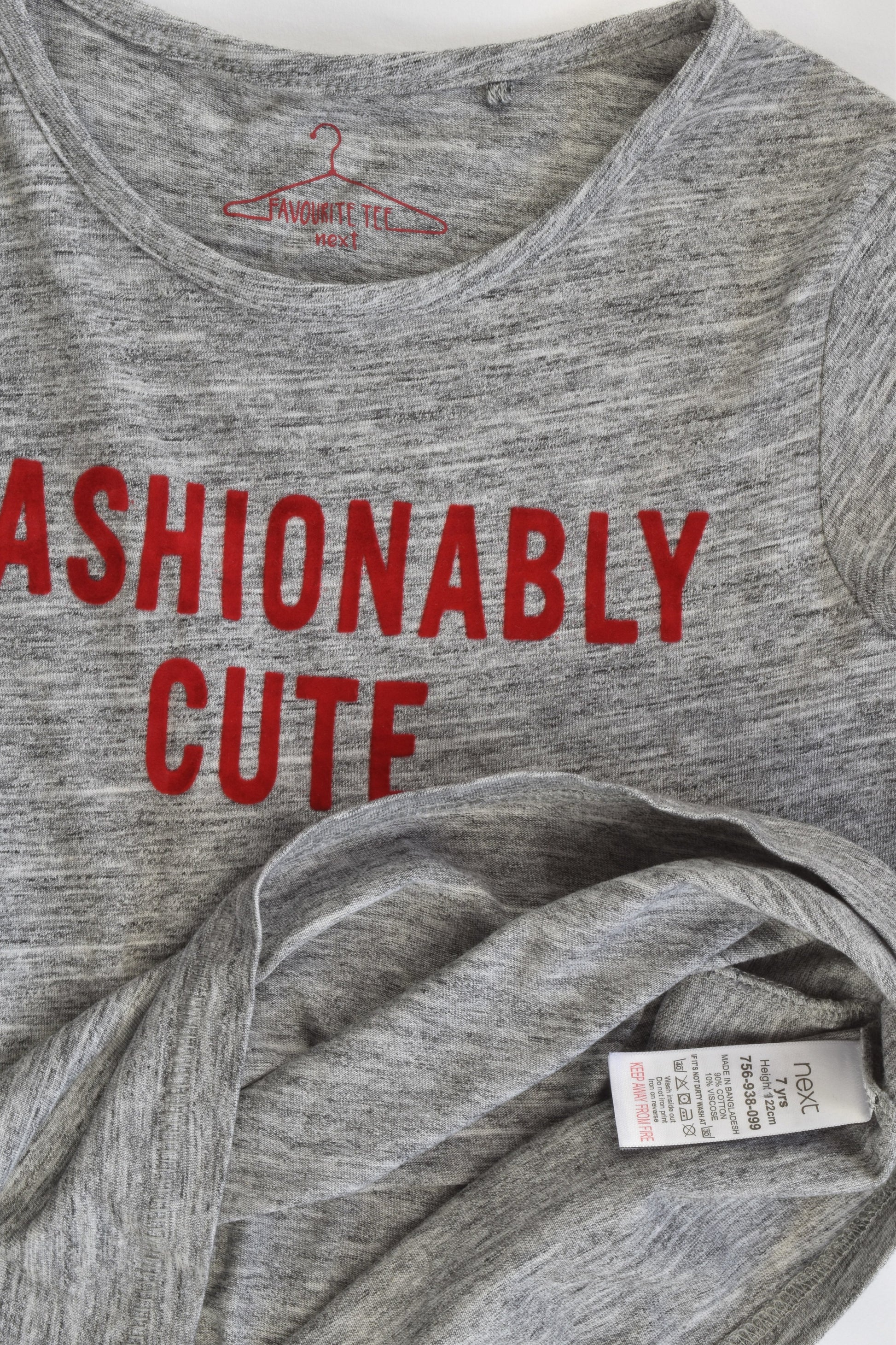 Next Size 7 (122 cm) 'Fashionably Cute' T-shirt