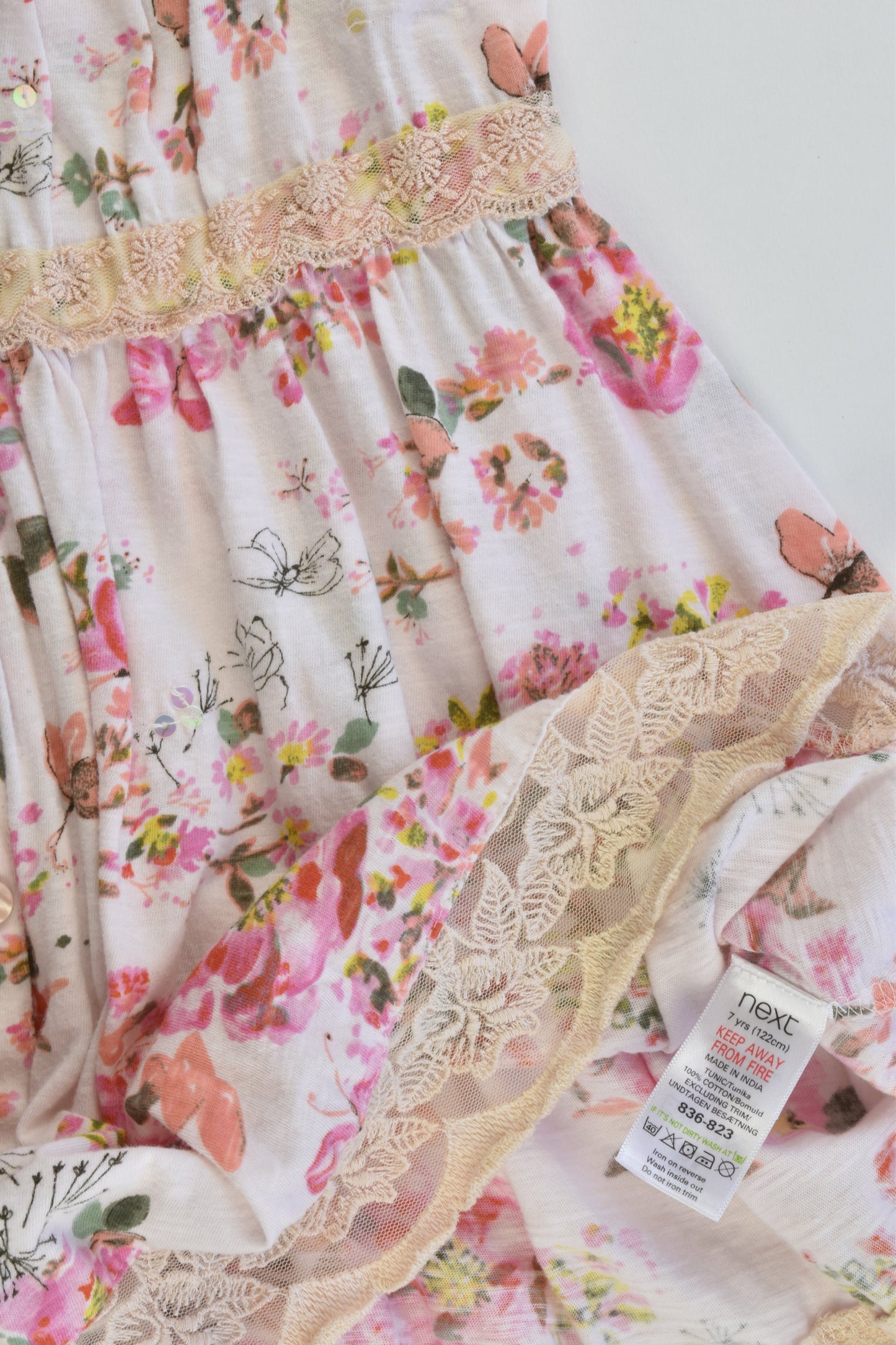 Next Size 7 (122 cm) Floral Dress