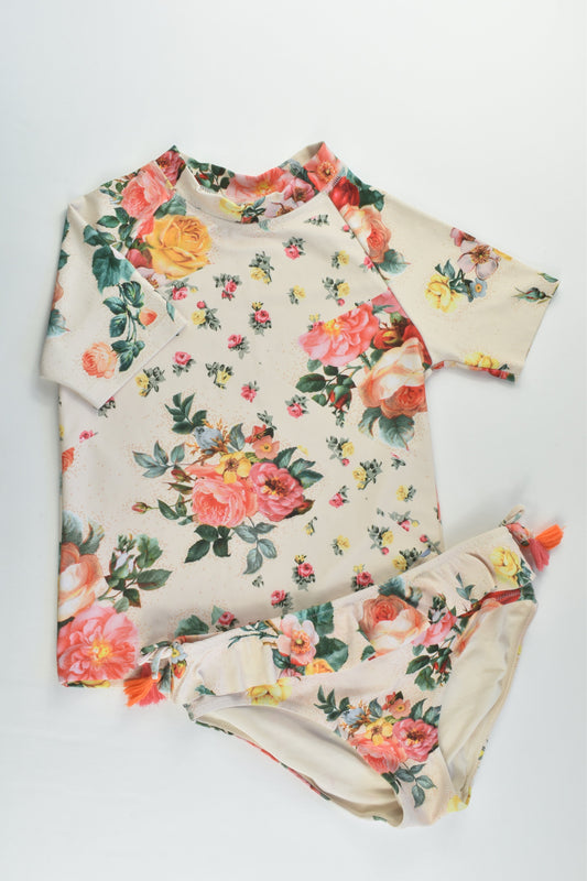 Next Size 8 (128 cm) Roses Swim Set