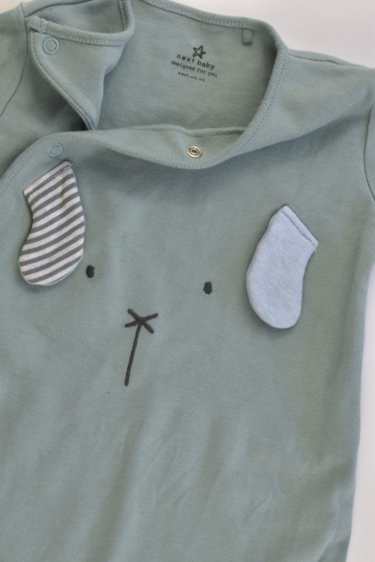Next (UK) Size 0 (6-9 month) Rabbit Footed Romper