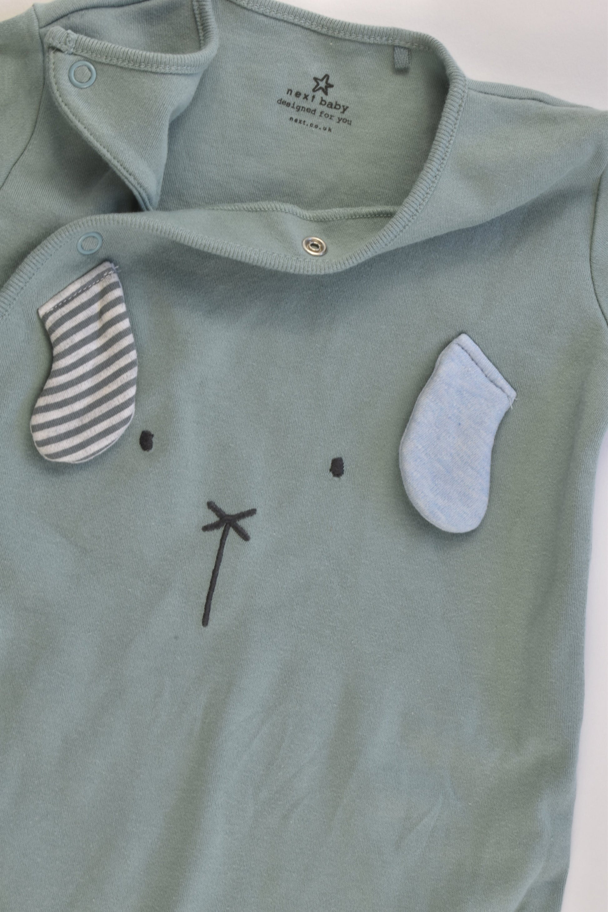 Next (UK) Size 0 (6-9 month) Rabbit Footed Romper