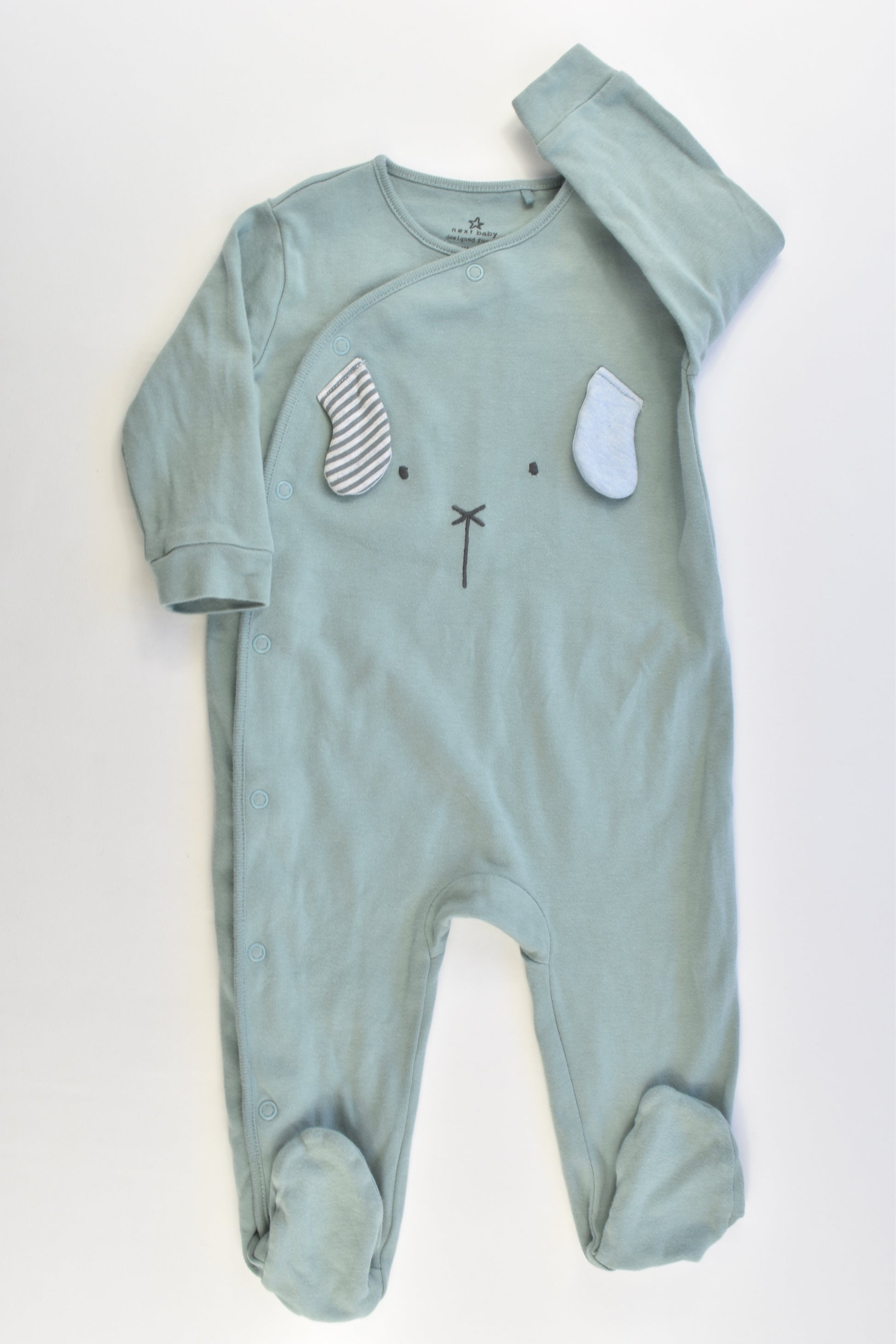 Next (UK) Size 0 (6-9 month) Rabbit Footed Romper