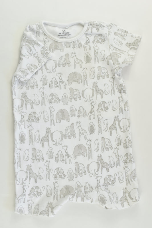 Next (UK) Size 00 (3-6 months) Animals Short Romper